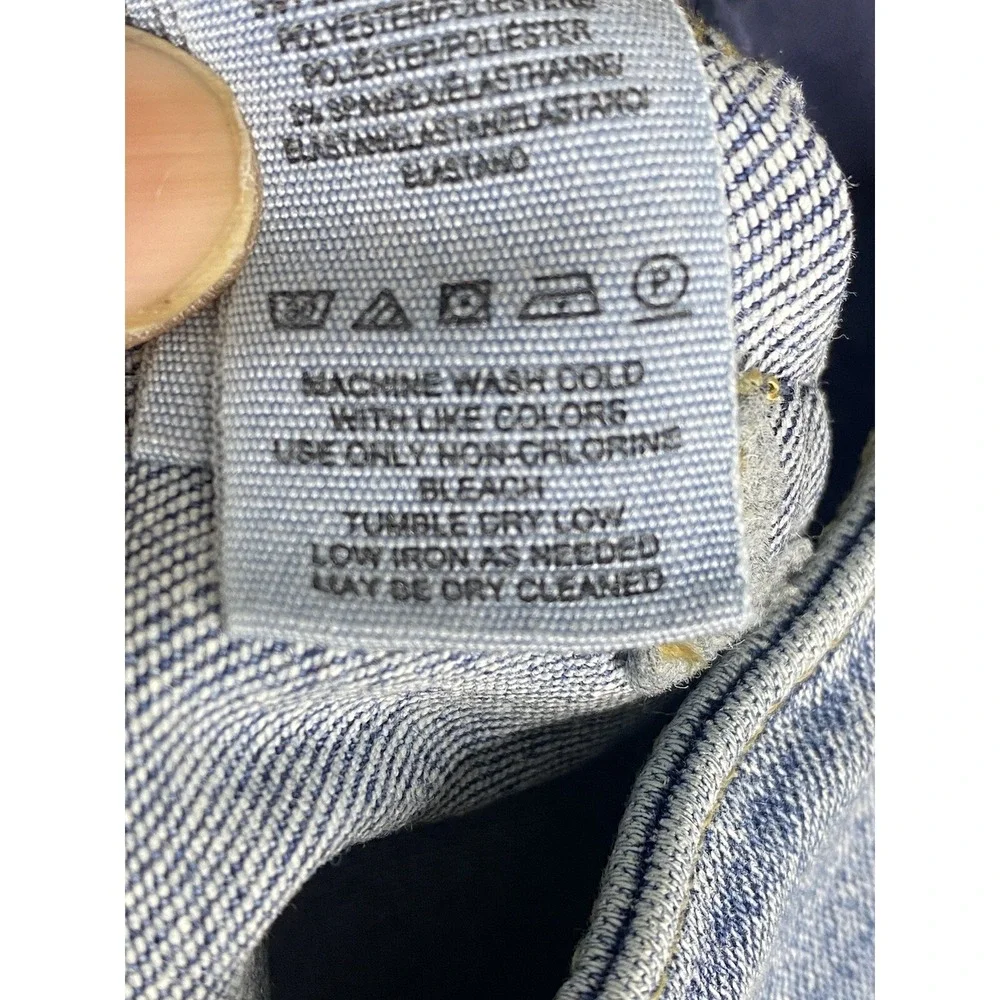 We The Free Womens Straight Leg Blue Denim 5‎ Pockets Size 27
